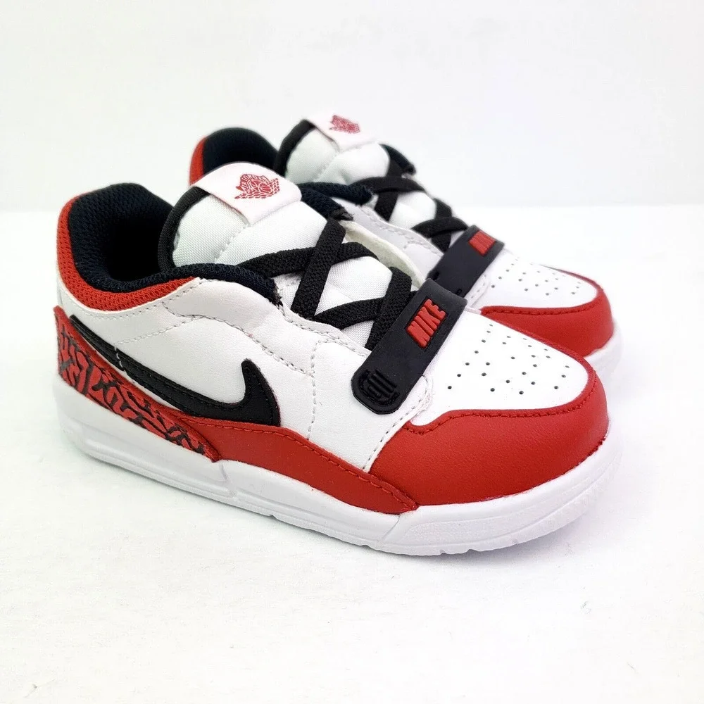 Nike Air Jordan Legacy 312 Low Toddler Size 5c White Black Gym Red Sneaker Shoes